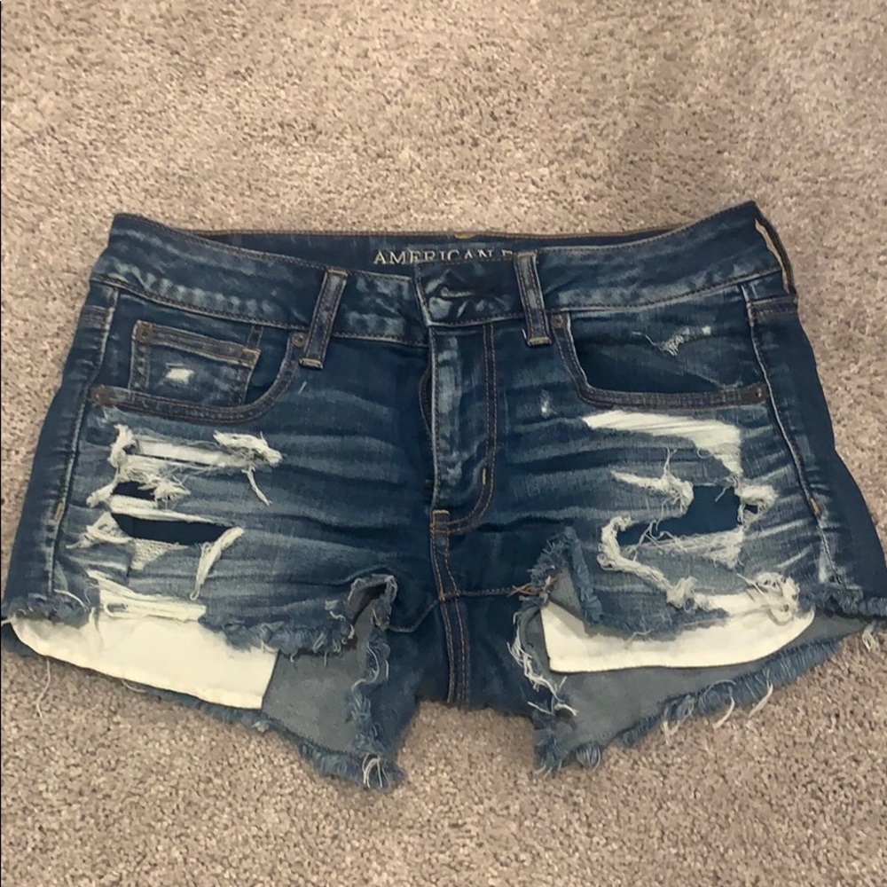 American eagle shortie jean shorts